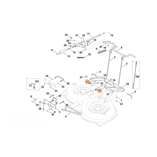STIHL  Tulejka z kołnierzem 6160 763 3200